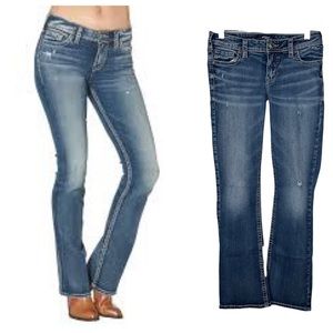 Silver Tuesday Mid Rise Boot Cut Jeans